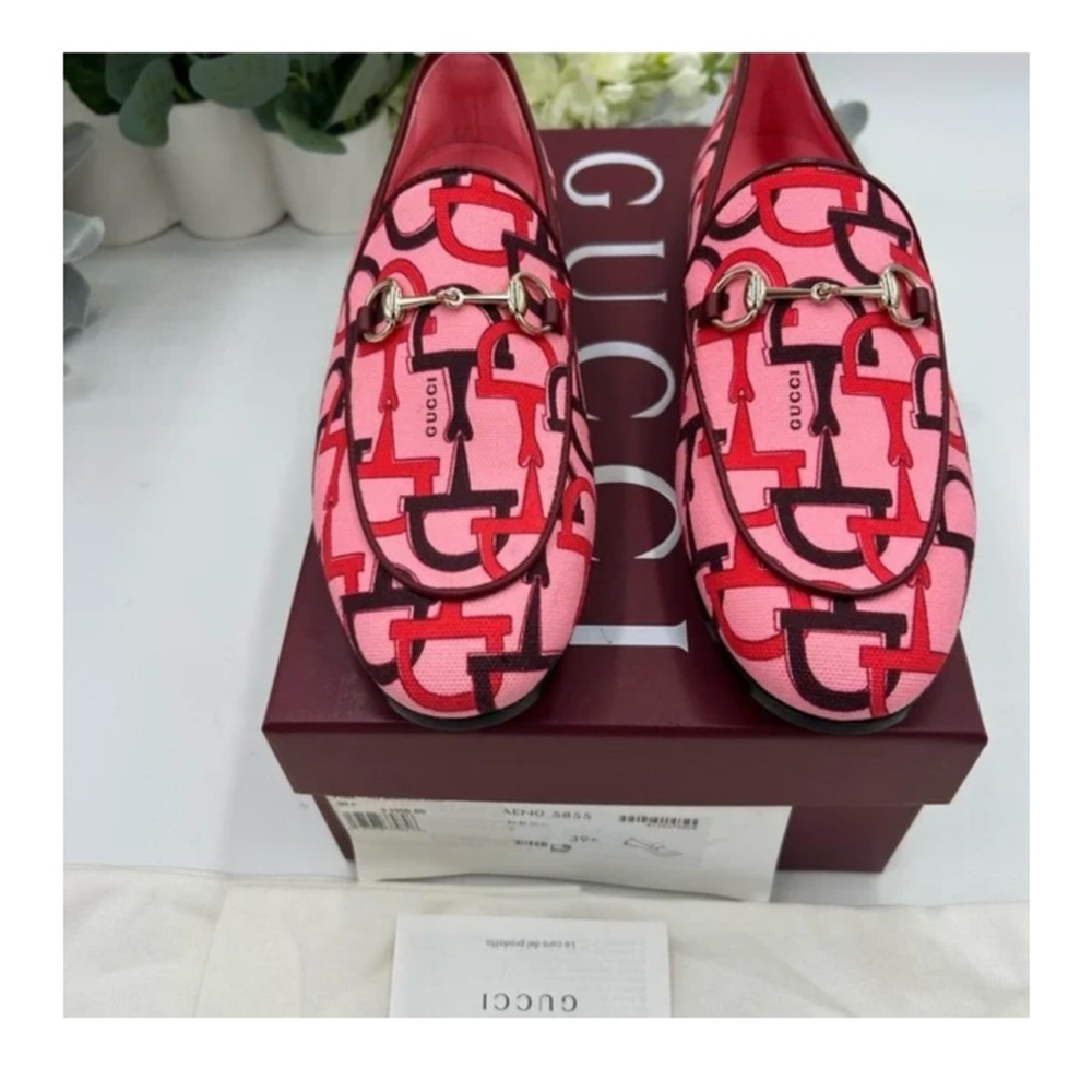 Gucci horse bit canvas/leather loafers size 39.5 made in Italy - Picture 7 of 9